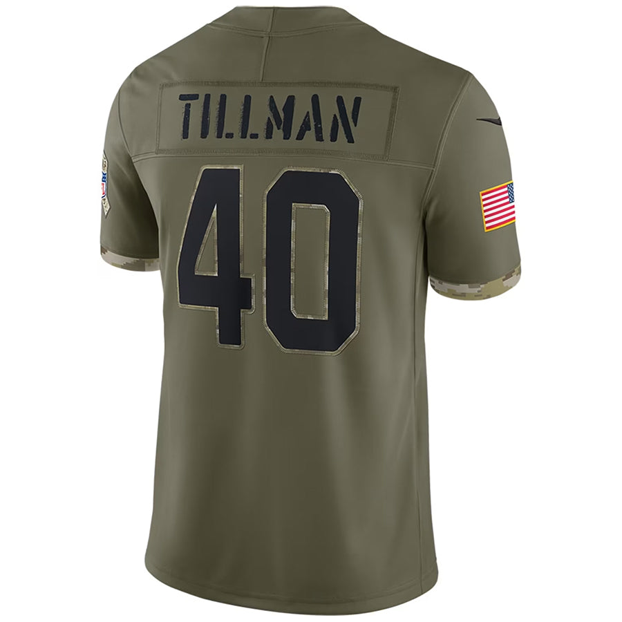 Elroe A.Cardinals #40 Pat Tillman Player Olive Salute to Service Limited Stitched Jerseys