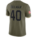 Elroe A.Cardinals #40 Pat Tillman Player Olive Salute to Service Limited Stitched Jerseys