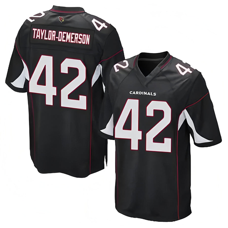 Elroe A.Cardinals #42 Dadrion Taylor-Demerson Player Black Game Stitched Jerseys