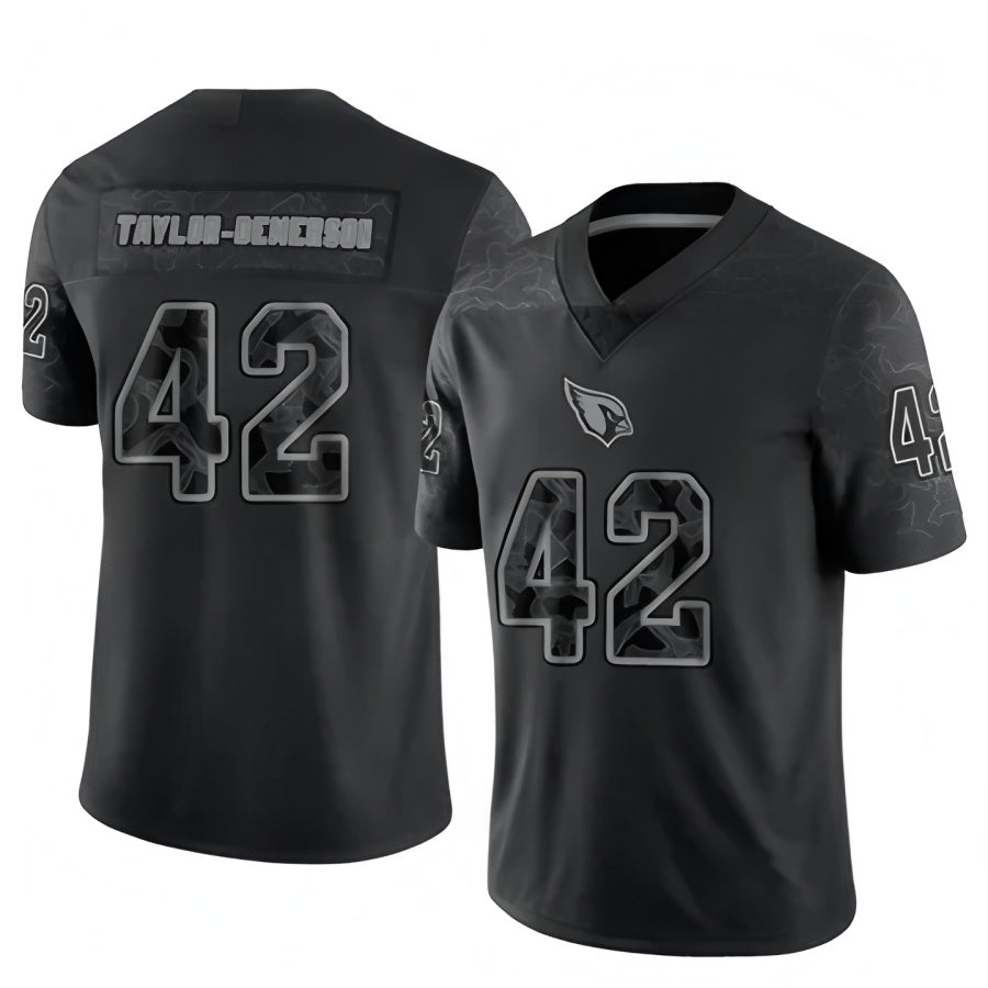 Elroe A.Cardinals #42 Dadrion Taylor-Demerson Player Black RFLCTV Limited Stitched Jerseys