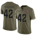 Elroe A.Cardinals #42 Dadrion Taylor-Demerson Player Olive Salute To Service Stitched Jerseys