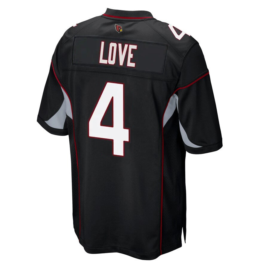 Elroe A.Cardinals #4 Jeremiyah Love Player Black Alternate Game Stitched Jerseys