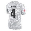 Elroe A.Cardinals #4 Jeremiyah Love Player Camo Salute to Service Limited Home Stitched Jerseys