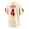 Elroe A.Cardinals #4 Jeremiyah Love Player Cream Rivalries Collection Game Stitched Jerseys
