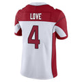 Elroe A.Cardinals #4 Jeremiyah Love Player White Vapor Limited Home Game Stitched Jerseys