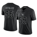 Elroe A.Cardinals #55 Dante Stills Player Black RFLCTV Limited Home Game Stitched Jerseys