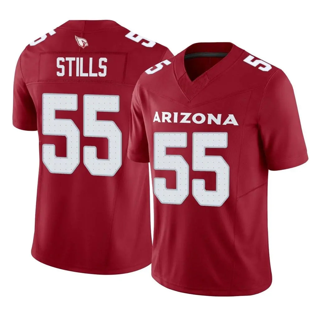 Elroe A.Cardinals #55 Dante Stills Player Cardinal Vapor F.U.S.E. Limited Home Game Stitched Jerseys