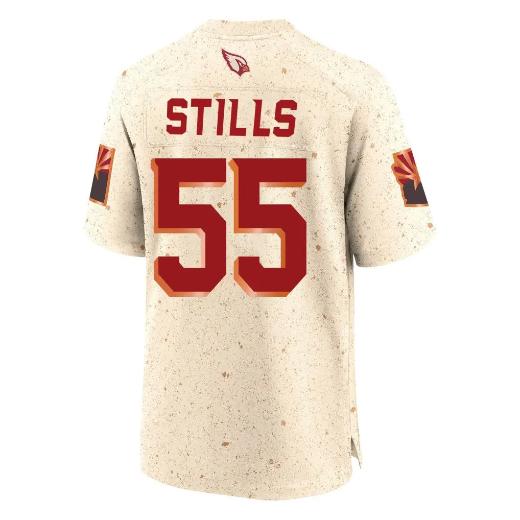 Elroe A.Cardinals #55 Dante Stills Player Cream Rivalries Collection Game Stitched Jerseys