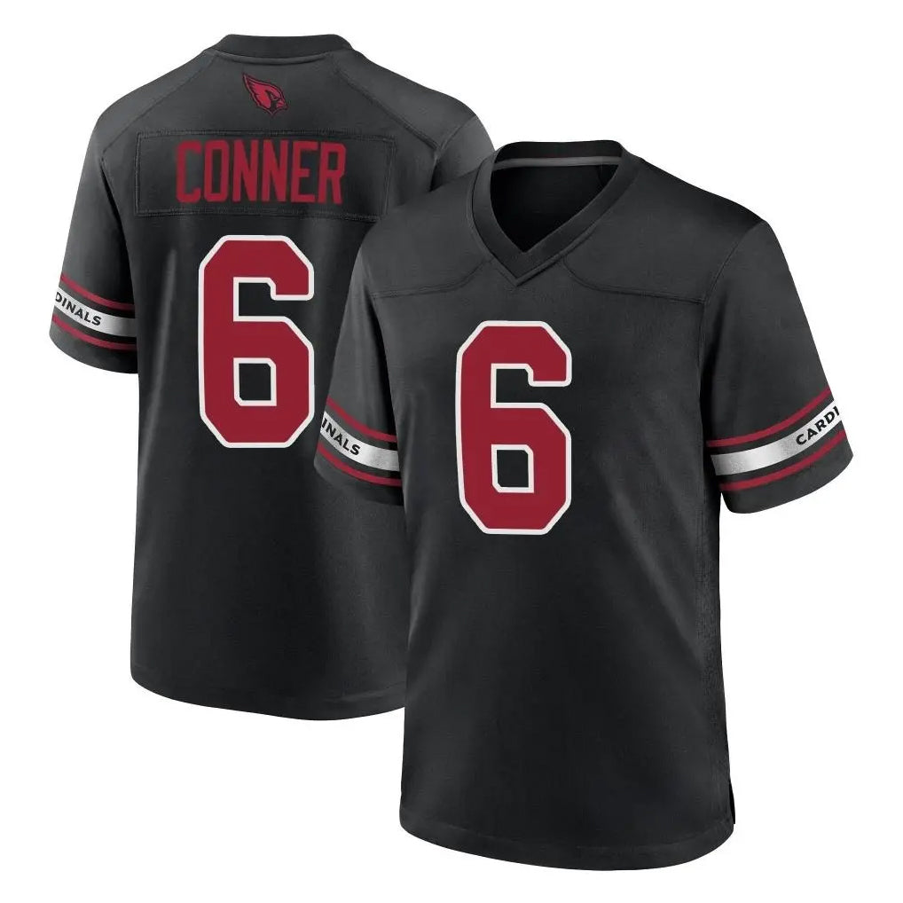 Elroe A.Cardinals #6 James Conner Player Black Alternate Game Stitched Jerseys