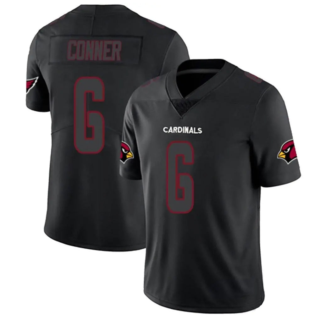 Elroe A.Cardinals #6 James Conner Player Black Impact Limited Home Game Stitched Jerseys