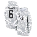 Elroe A.Cardinals #6 James Conner Player Camo Salute to Service Hoodies Stitched Jerseys