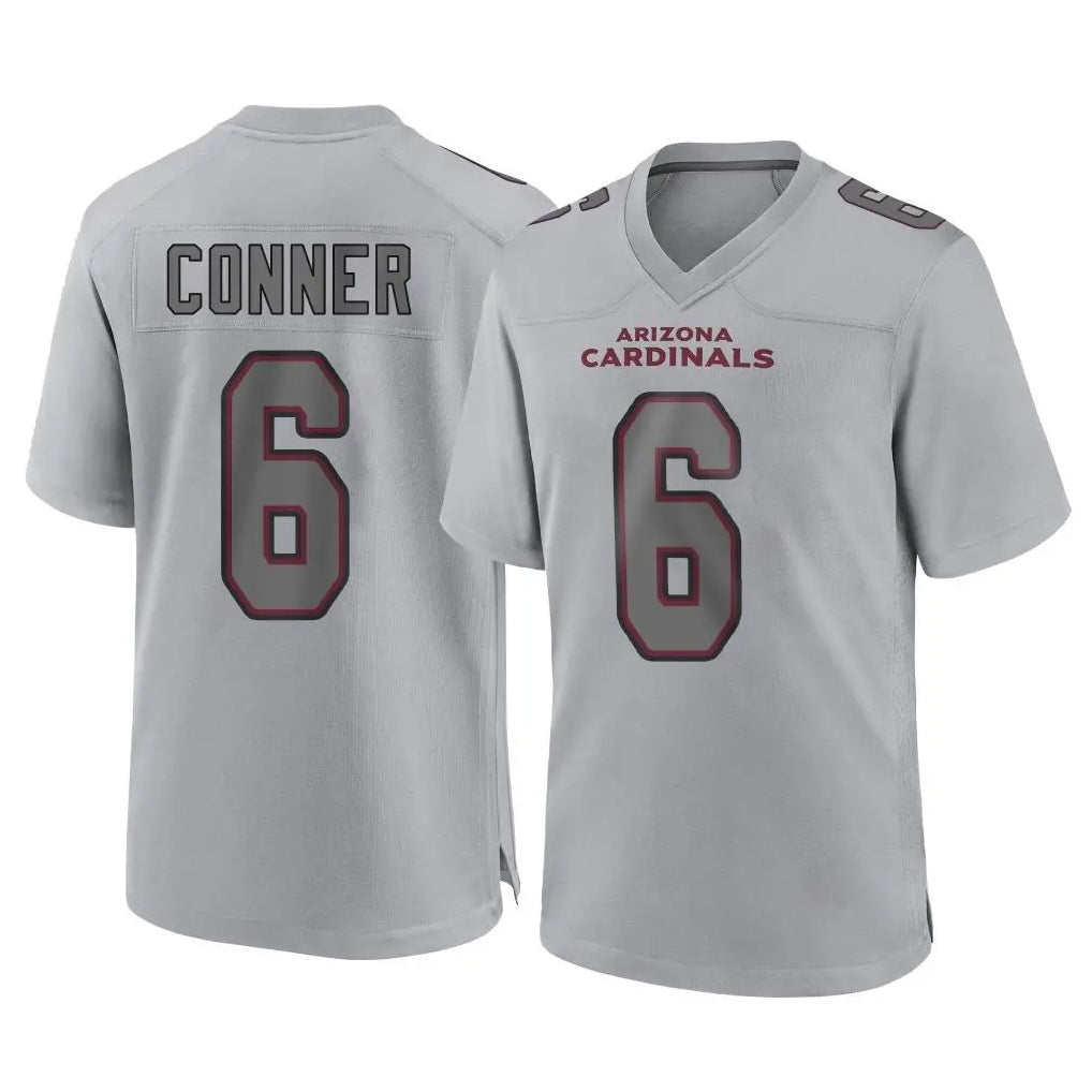 Elroe A.Cardinals #6 James Conner Player Gray Fashion Home Game Stitched Jerseys