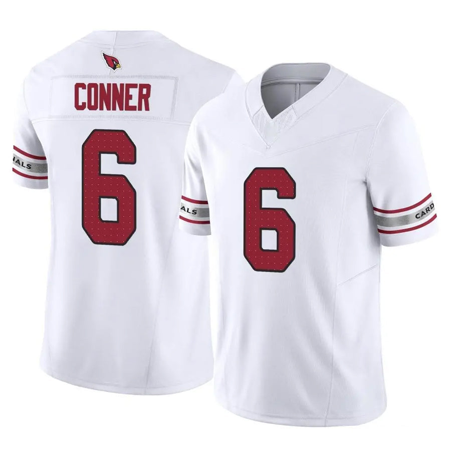 Elroe A.Cardinals #6 James Conner Player White Vapor F.U.S.E. Limited Home Game Stitched Jerseys