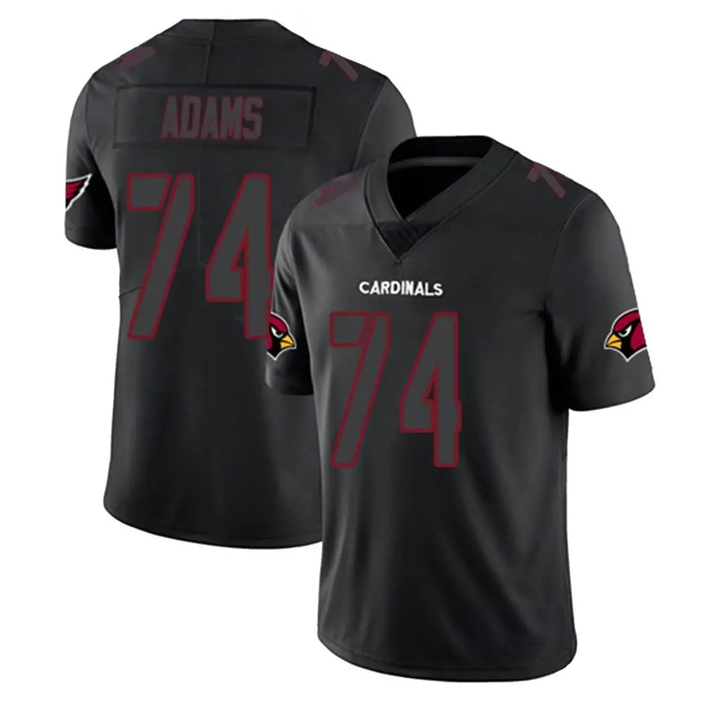 Elroe A.Cardinals #74 Isaiah Adams Player Black Impact Limited Home Game Stitched Jerseys