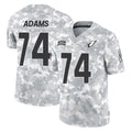 Elroe A.Cardinals #74 Isaiah Adams Player Camo Salute to Service Limited Home Stitched Jerseys
