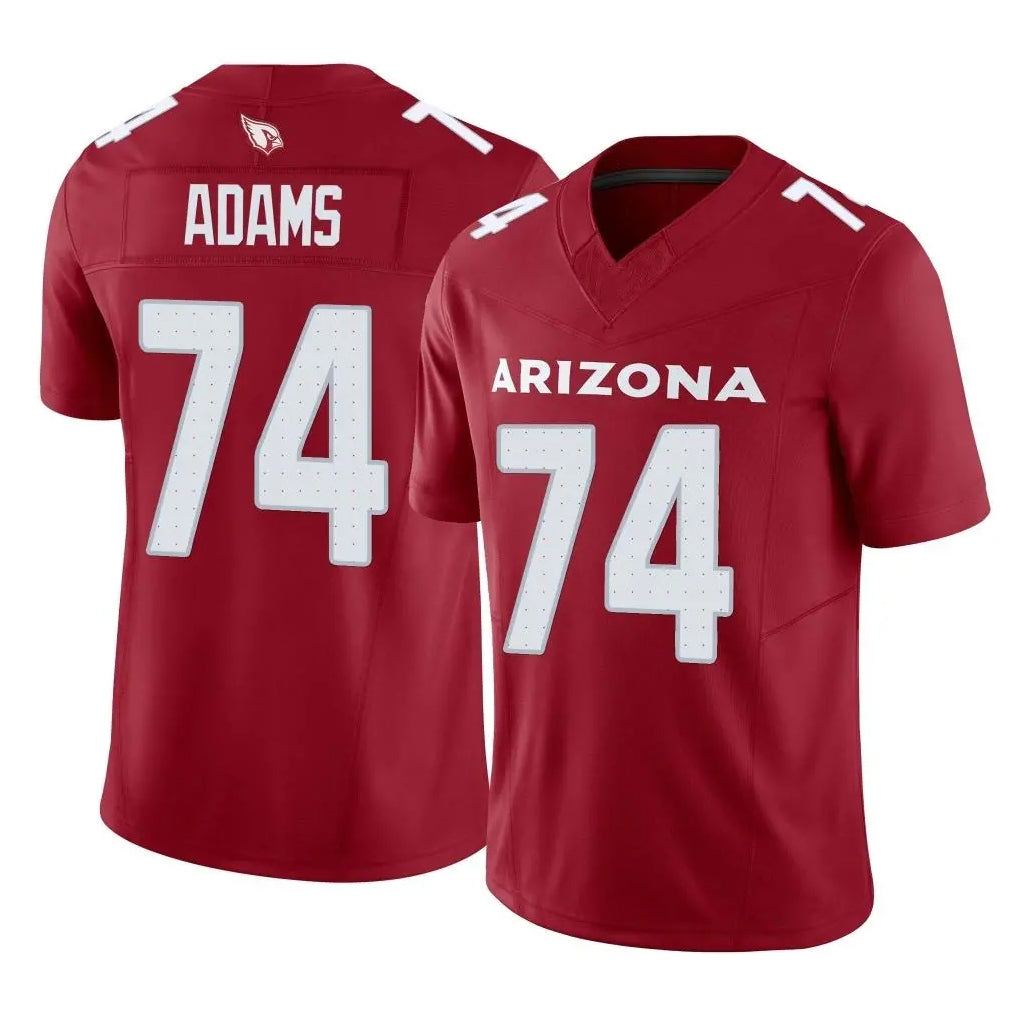 Elroe A.Cardinals #74 Isaiah Adams Player Cardinal Vapor F.U.S.E. Limited Home Game Stitched Jerseys