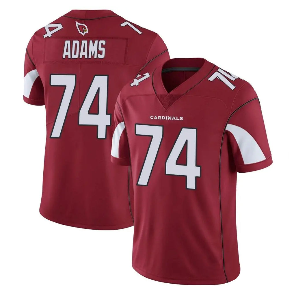 Elroe A.Cardinals #74 Isaiah Adams Player Cardinal Vapor Limited Home Game  Stitched Jerseys