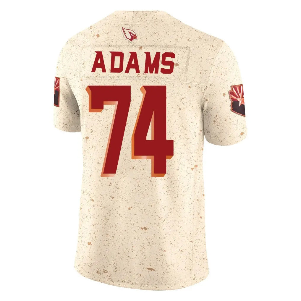 Elroe A.Cardinals #74 Isaiah Adams Player Cream Rivalries Collection Vapor Limited Home Game Stitched Jerseys