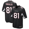 Elroe A.Cardinals #81 Travis Vokolek Player Black Game Stitched Jerseys