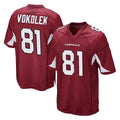 Elroe A.Cardinals #81 Travis Vokolek Player Cardinal Game Stitched Jerseys