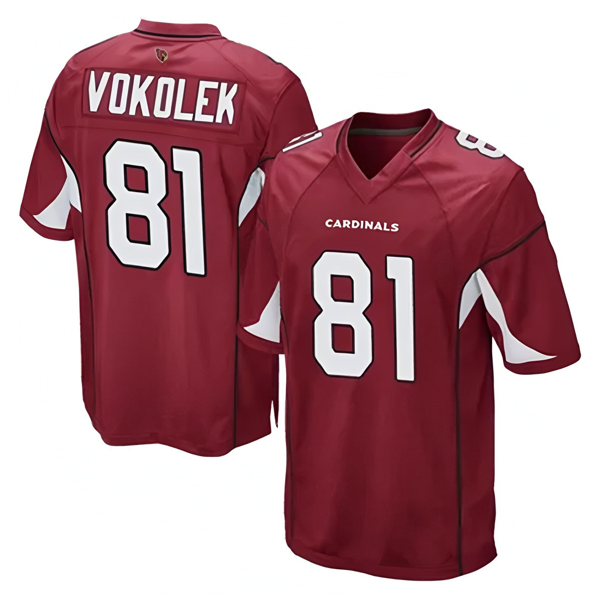 Elroe A.Cardinals #81 Travis Vokolek Player Cardinal Game Stitched Jerseys