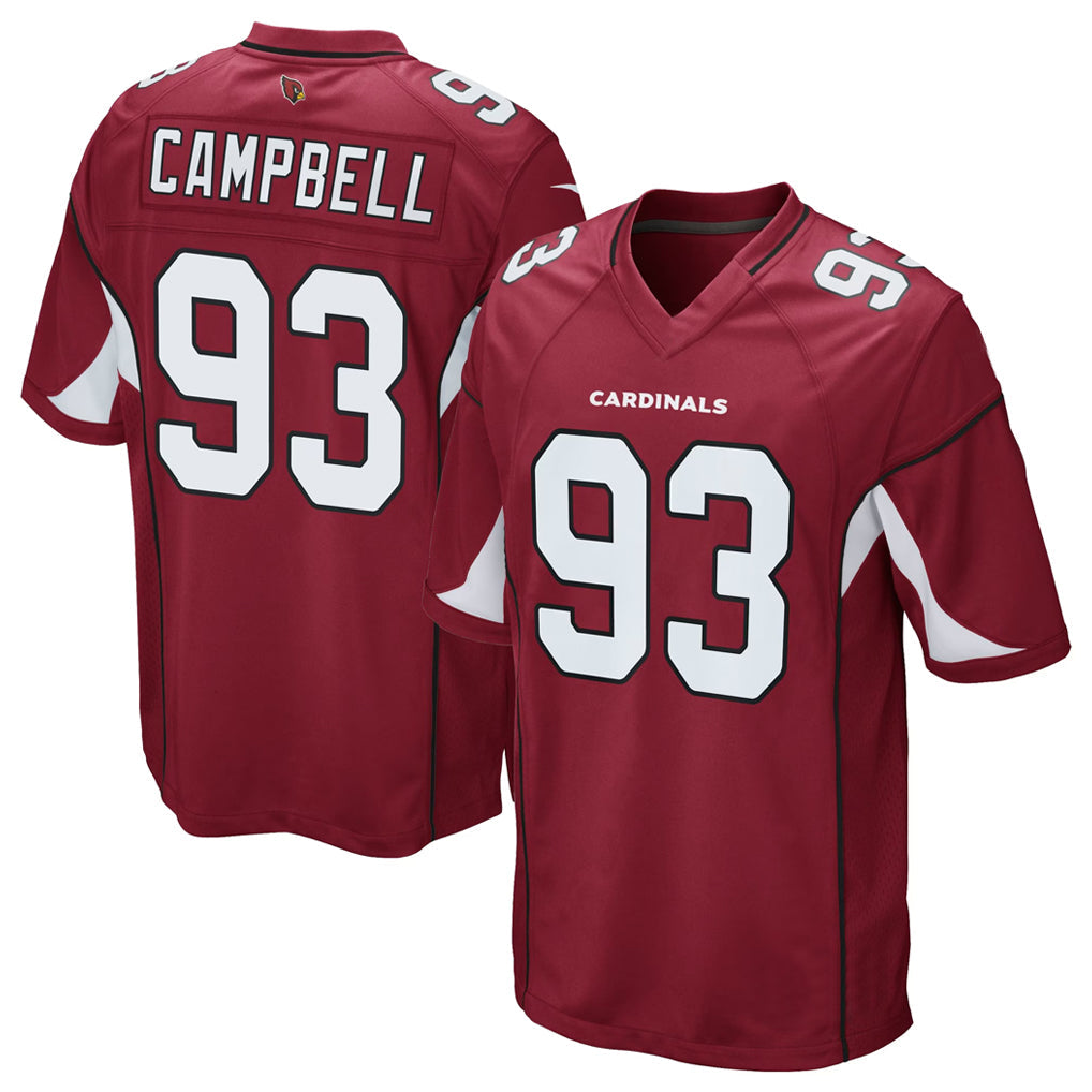 Elroe A.Cardinals #93 Calais Campbell Player Cardinal Game Stitched  Jerseys