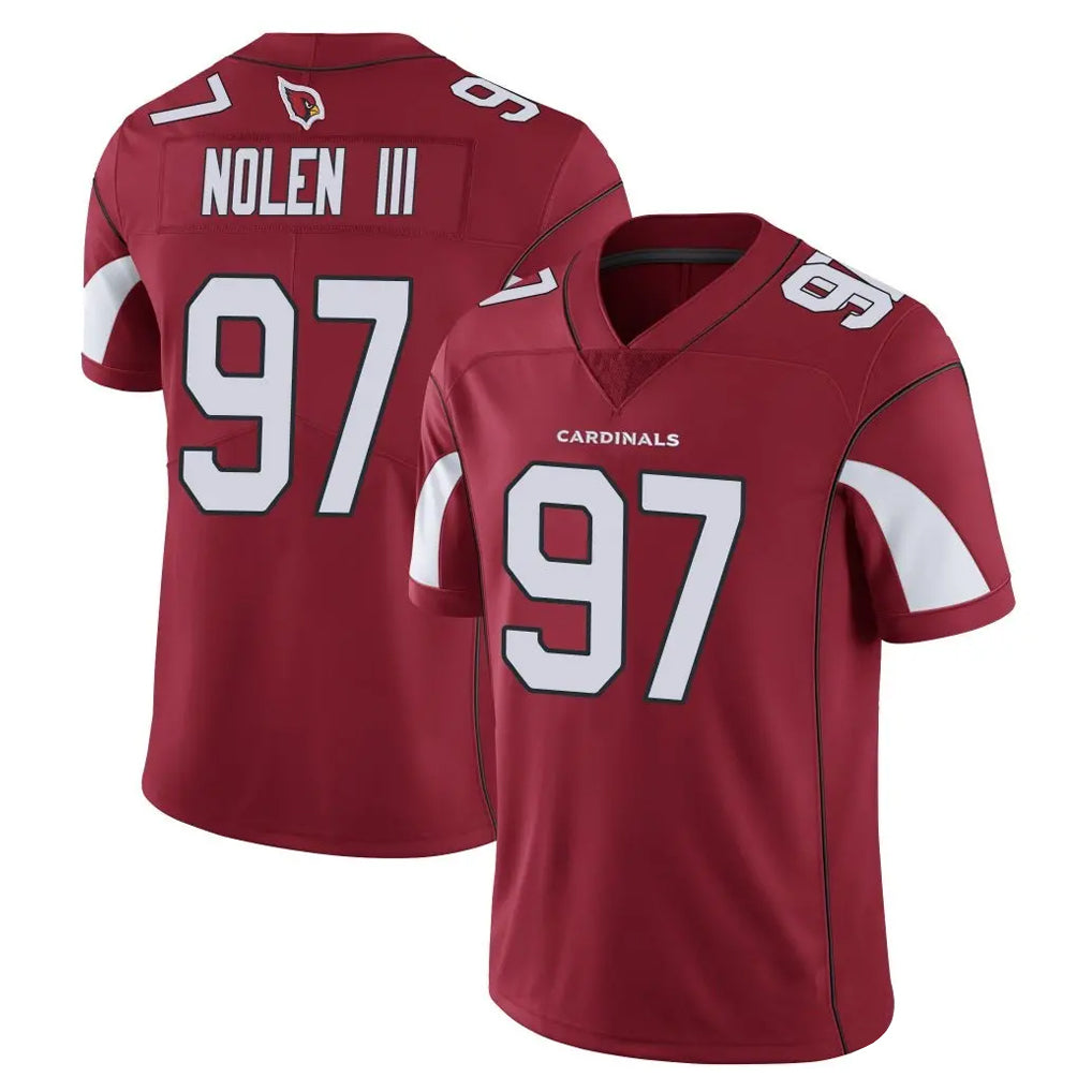 Elroe A.Cardinals #97 Walter Nolen III Player Cardinal Vapor Limited Home Game  Stitched Jerseys