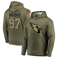 Elroe A.Cardinals #97 Walter Nolen Player Olive Salute to Service Limited Hoodies Stitched Jerseys