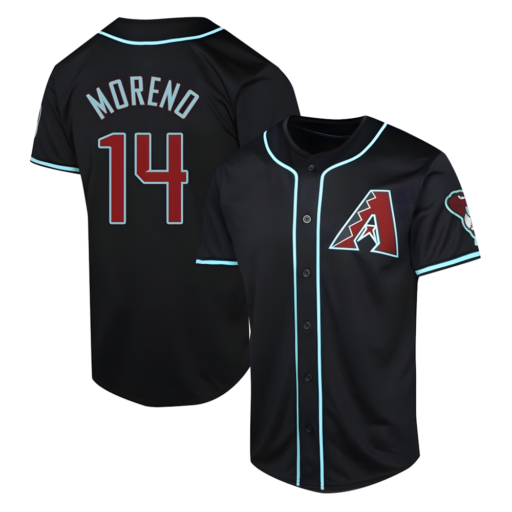 Elroe A.Diamondbacks #14 Gabriel Moreno Player Black Limited Alternate Stitched Jerseys