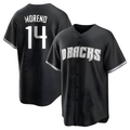 Elroe A.Diamondbacks #14 Gabriel Moreno Player Black jersey White Replica Stitched Jerseys