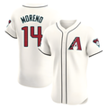 Elroe A.Diamondbacks #14 Gabriel Moreno Player Cream Elite Home Patch Stitched Jerseys