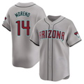 Elroe A.Diamondbacks #14 Gabriel Moreno Player Gray Limited Away Stitched Jerseys