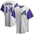 Elroe A.Diamondbacks #14 Gabriel Moreno Player Purple Replica Alternate Cooperstown Collection Stitched Jerseys