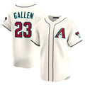 Elroe A.Diamondbacks #23 Zac Gallen Player Cream Game Limited Stitched Jerseys