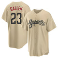 Elroe A.Diamondbacks #23 Zac Gallen Player Light Brown City Connect Cool Replica Stitched Jerseys