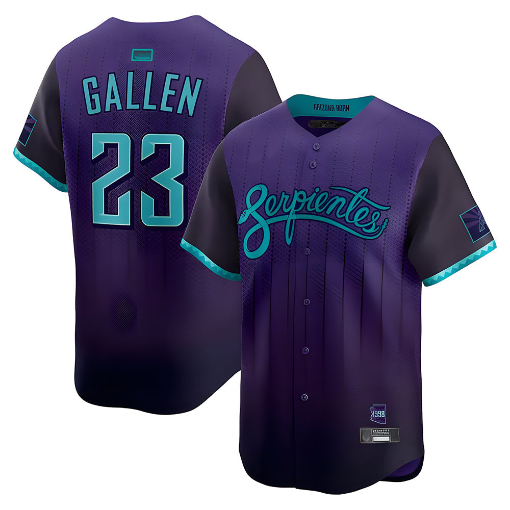 Elroe A.Diamondbacks #23 Zac Gallen Player Purple City Connect Limited Vapor Stitched Jerseys