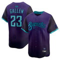 Elroe A.Diamondbacks #23 Zac Gallen Player Purple City Connect Limited Vapor Stitched Jerseys