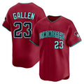Elroe A.Diamondbacks #23 Zac Gallen Player Red Blue reserve Replica Game Stitched Jerseys