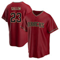 Elroe A.Diamondbacks #23 Zac Gallen Player Red Replica Game Stitched Jerseys