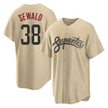 Elroe A.Diamondbacks #38 Paul Sewald Player Gold City Connect Cool Stitched Jersey