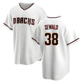 Elroe A.Diamondbacks #38 Paul Sewald Player White Replica Home Stitched Jersey