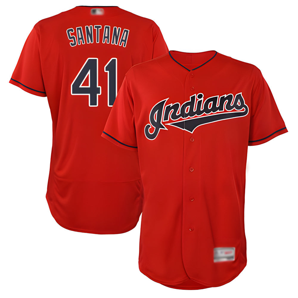 Elroe A.Diamondbacks #41 Carlos Santana Player Red game time Stitched Jersey