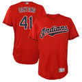 Elroe A.Diamondbacks #41 Carlos Santana Player Red game time Stitched Jersey