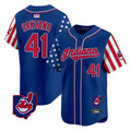 Elroe A.Diamondbacks #41 Carlos Santana Player Royal Independence Day Vapor Premier Limited Stitched Jersey