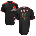 Elroe A.Diamondbacks #4 Ketel Marte Player Black Big & Tall Replica Limited Stitched Jerseys