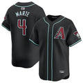 Elroe A.Diamondbacks #4 Ketel Marte Player Black Replica Game Stitched Jerseys