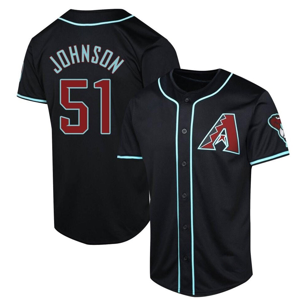 Elroe A.Diamondbacks #51 Randy Johnson Player Black Limited Alternate Stitched Jerseys