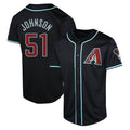 Elroe A.Diamondbacks #51 Randy Johnson Player Black Limited Alternate Stitched Jerseys