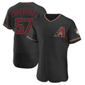 Elroe A.Diamondbacks #57 Eduardo Rodriguez Player Black Alternate Stitched Jersey