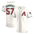 Elroe A.Diamondbacks #57 Eduardo Rodriguez Player Cream Elite Home Stitched Jersey